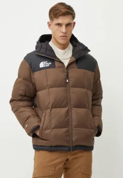 The North Face geaca de puf Lhotse barbati, culoarea maro, de iarna, NF0A853C1OI1 imagine