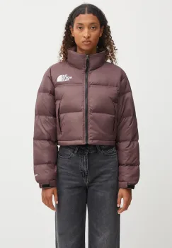 The North Face geaca de puf Nuptse culoarea maro, de iarna, NF0A5GGEBQ71 imagine
