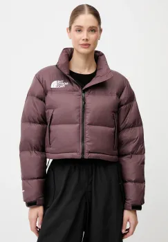 The North Face geaca de puf Nuptse culoarea maro, de iarna, NF0A5GGEBQ71 imagine