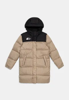 The North Face geaca de puf pentru copii TEEN NUPTSE LONG PARKA culoarea verde, NF0A88UFBOX1 imagine