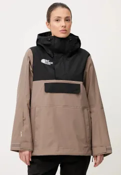The North Face geaca de schi Driftview Anorak culoarea maro, NF0A82W1DHL1 imagine