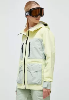 The North Face geaca Dragline culoarea galben imagine