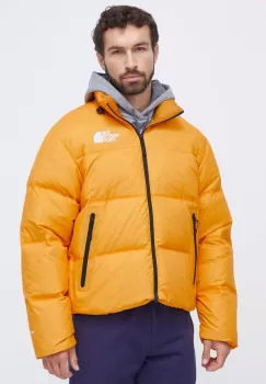 The North Face geaca pentru barbati, culoarea galben, de iarna imagine