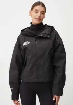 The North Face geaca Reign on Jacket femei, culoarea negru, de tranzitie, oversize, NF0A8BCHJK31 imagine