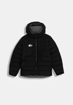 The North Face geaca reversibila pentru copii B REVERSIBLE PERRITO HOODED JACKET culoarea negru, NF0A88TWWOO1 imagine