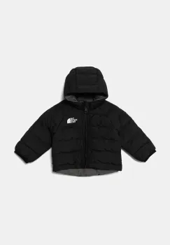 The North Face geaca reversibila pentru copii BABY REVERSIBLE PERRITO HOODED JACKET culoarea negru, NF0A88W3WOO1 imagine