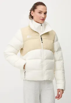 The North Face geaca Saikuru culoarea bej, de iarna, NF0A89JDTIU1 imagine