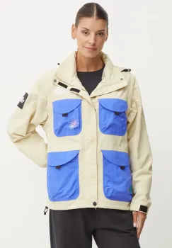 The North Face geaca TNF x Yinka Ilori femei, culoarea bej, de tranzitie, NF0A89GC3X41 imagine