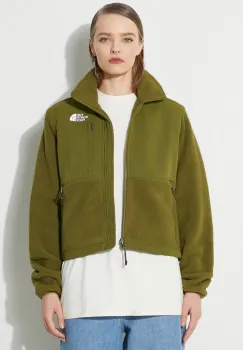 The North Face geaca W Ripstop Denali Jacket femei, culoarea verde, de tranzitie, oversize, NF0A870SPIB1 imagine