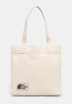 The North Face geanta de bumbac culoarea bej, NF0A3VWQBUI1 imagine