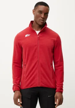 The North Face hanorac 100 Glacier culoarea rosu, uni, NF0A855X3RO1 imagine