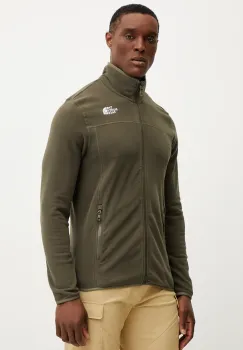 The North Face hanorac 100 Glacier culoarea verde, uni, NF0A855X21L1 imagine