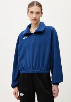 The North Face hanorac 100 Glacier femei, culoarea bleumarin, cu imprimeu, NF0A89J9D1R1 imagine