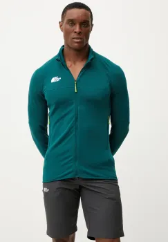 The North Face hanorac Bolt Polartec culoarea verde, uni, NF0A8BSX6GI1 imagine