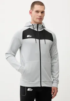 The North Face hanorac de antrenament Reaxion culoarea gri, cu gluga, uni, NF0A8CNPEEI1 imagine