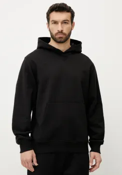 The North Face hanorac de bumbac Dome Relaxed barbati, culoarea negru, cu gluga, neted, NF0A8C43JK31 imagine