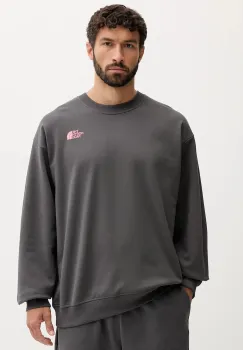 The North Face hanorac de bumbac Expedition Celebration culoarea gri, cu imprimeu, NF0A8E3GRHI1 imagine