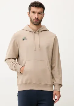 The North Face hanorac de bumbac Flowe Dome culoarea maro, cu gluga, cu imprimeu, NF0A8EGZBOX1 imagine