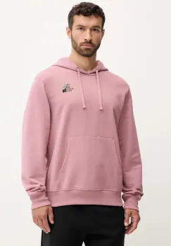 The North Face hanorac de bumbac Flowe Dome culoarea roz, cu gluga, cu imprimeu, NF0A8EGZHCS1 imagine