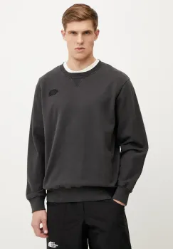 The North Face hanorac de bumbac Nature Relaxed barbati, culoarea negru, neted, NF0A8BW0JK31 imagine
