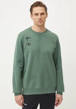 The North Face hanorac de bumbac Outdoor Graphic barbati, culoarea verde, cu imprimeu, NF0A8C21HCH1 imagine