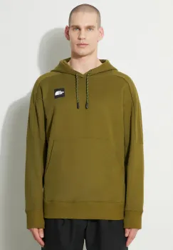 The North Face hanorac de bumbac U The 489 Hoodie barbati, culoarea verde, cu gluga, cu imprimeu, NF0A87D7PIB1 imagine