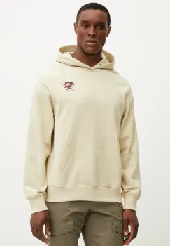 The North Face hanorac de bumbac WAMFC barbati, culoarea bej, cu gluga, cu imprimeu, NF0A8C333X41 imagine