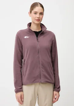 The North Face hanorac fleece culoarea maro, uni, NF0A8D2FBQ71 imagine
