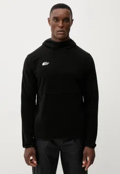 The North Face hanorac fleece culoarea negru, cu gluga, uni, NF0A8D0SJK31 imagine