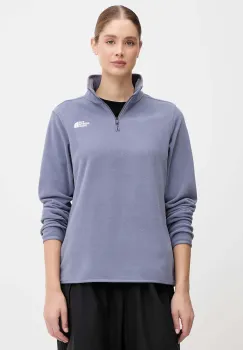 The North Face hanorac fleece culoarea violet, uni, NF0A8D2JBTR1 imagine