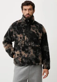 The North Face hanorac fleece Extreme Pile 2 culoarea negru, cu imprimeu, NF0A8EEPD7O1 imagine