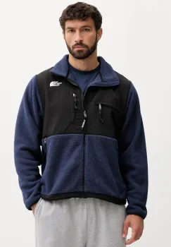 The North Face hanorac fleece Retro Denali culoarea bleumarin, cu imprimeu, NF0A88XH92A1 imagine