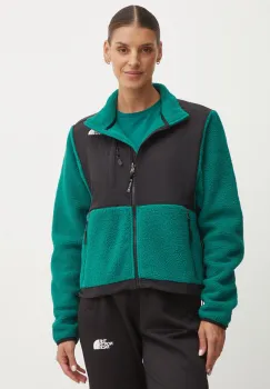 The North Face hanorac fleece Retro Denali Jacket culoarea verde, modelator, NF0A88YRS9W1 imagine