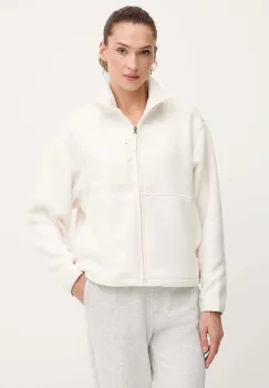 The North Face hanorac fleece Yumiori Off culoarea bej, uni, NF0A8EUZQLI1 imagine