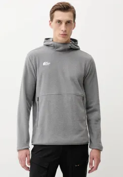 The North Face hanorac in aer liber culoarea gri, cu gluga, neted, NF0A8D0SCQI1 imagine