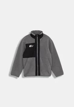 The North Face hanorac polar pentru copii B YUMIORI FULL ZIP JACKET culoarea gri, cu imprimeu, NF0A8AZGRPI1 imagine