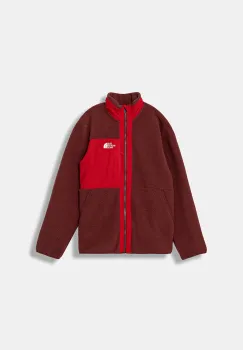 The North Face hanorac polar pentru copii B YUMIORI FULL ZIP JACKET culoarea rosu, cu imprimeu, NF0A8AZGDI91 imagine