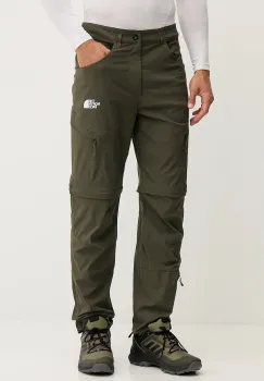 The North Face pantaloni de exterior Exploration culoarea verde, NF0A8EC321L1 imagine