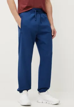The North Face pantaloni de trening din bumbac Dome Relaxed barbati, culoarea albastru marin, neted, NF0A8C3SD1R1 imagine