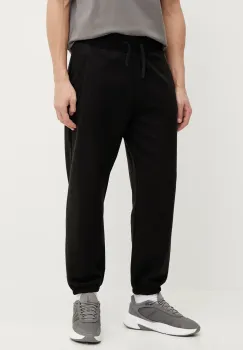The North Face pantaloni de trening din bumbac Dome Relaxed barbati, culoarea negru, neted, NF0A8C3SJK31 imagine