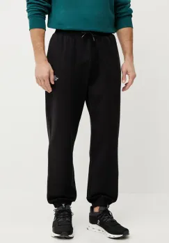 The North Face pantaloni de trening Essential Relaxed barbati, culoarea negru, neted, NF0A8C1FJK31 imagine