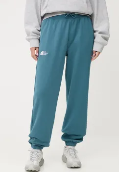 The North Face pantaloni de trening Essential Relaxed culoarea turcoaz, uni, NF0A8C1GBQ51 imagine