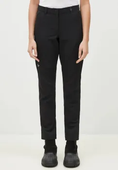 The North Face pantaloni Quest Softshell Pant culoarea negru, drept, high waist, NF0A4M774H01 imagine
