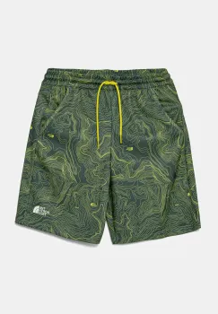 The North Face pantaloni scurti copii NEVER STOP SHORT culoarea verde, talie reglabila, NF0A86U464T1 imagine