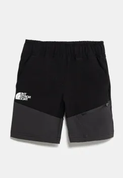 The North Face pantaloni scurti copii TEEN HIKE SHORT culoarea negru, cu imprimeu, talie reglabila, NF0A8AY2KT01 imagine