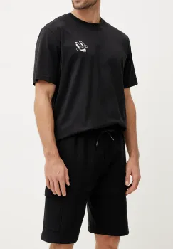 The North Face pantaloni scurti din bumbac barbati, culoarea negru, NF0A8C2ZJK31 imagine