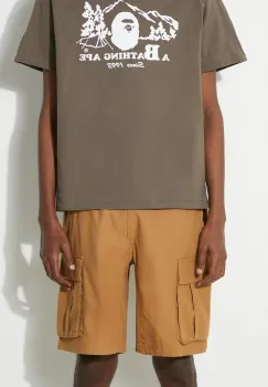 The North Face pantaloni scurti din bumbac M Anticline Cargo Short culoarea maro, NF0A55B61731 imagine