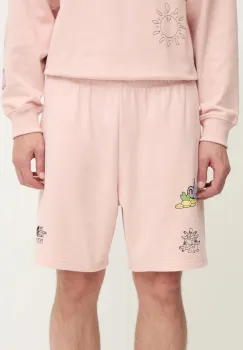 The North Face pantaloni scurti din bumbac Mountain Cleanup culoarea portocaliu, NF0A8C2XLK61 imagine