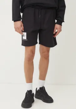 The North Face pantaloni scurti Nuptse Regular barbati, culoarea negru, NF0A8C1JKY41 imagine
