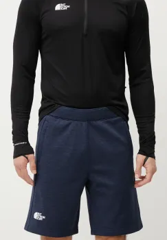 The North Face pantaloni scurti Reaxion barbati, culoarea albastru marin, melanj, NF0A8BET8Q01 imagine